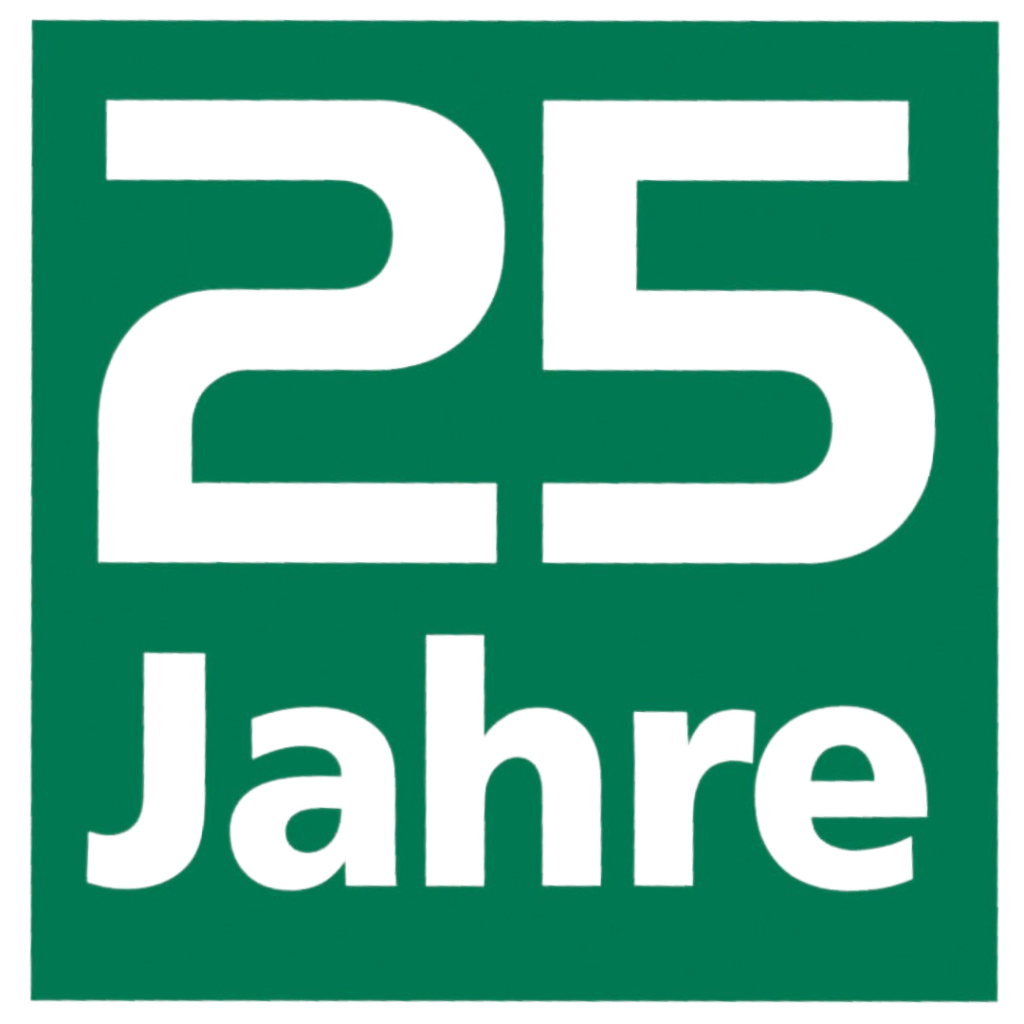 Logo 25 Jahre Stuckert Wohnbau AG freigestellt